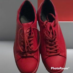 ZARA. Men’s  red leather sport shoes size 44 NWOT